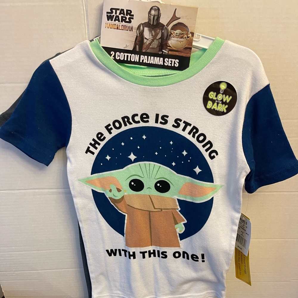 Star Wars Baby Yoda Boys Pajama Sleepwear 4 Piece Set Comfy Cozy Mandalorian 10